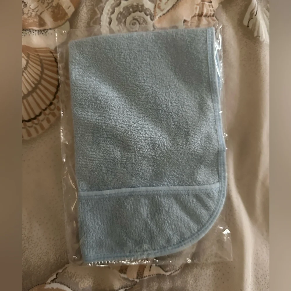 Vintage Spencer's Blue Terry Bib with Crumb Catcher